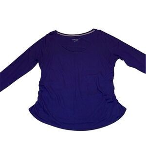 Maternity Top, Long Sleeve purple. XL-XXL